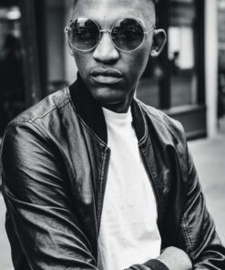 Men's Lambskin Leather Bomber Jacket