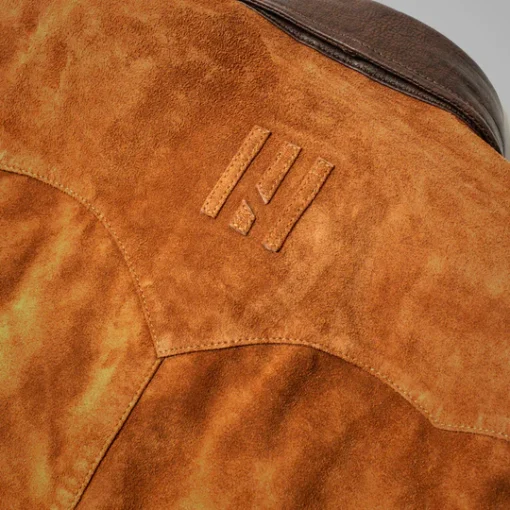 Brown Suede Leather Cowboy Western Jacket - Image 3