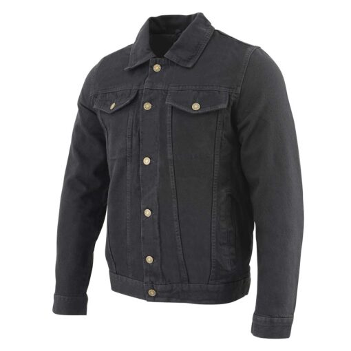 Men's Classic Black Denim Jean Jacket