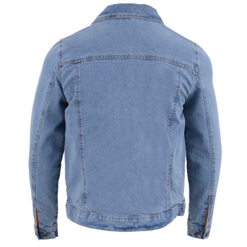 Blue Denim Jean Jacket for Men - Image 3