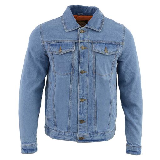 Blue Denim Jean Jacket for Men - Image 4