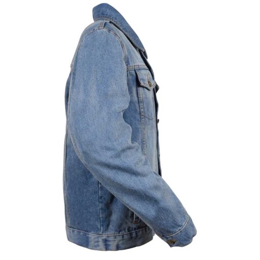 Blue Denim Jean Jacket for Men - Image 7