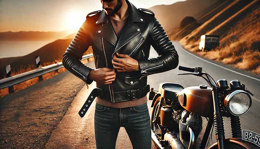 breaking into motorcycle vest