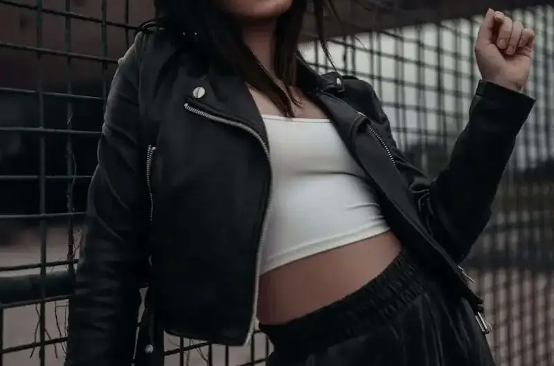 Sherpa Leather 23 womens leather jacket